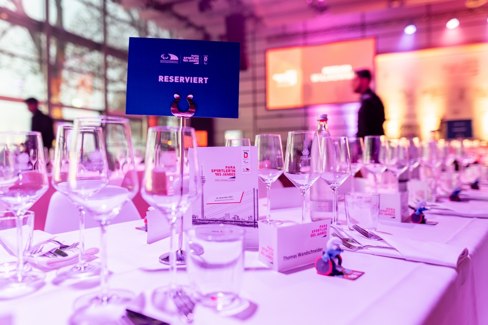 Radschlägersaal Rheinterrasse - Festliches Menü für die ParaSportler des Jahres - Düsseldorf